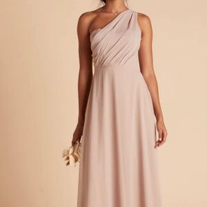 Birdy Grey Kira Chiffon Bridesmaid Dress Taupe